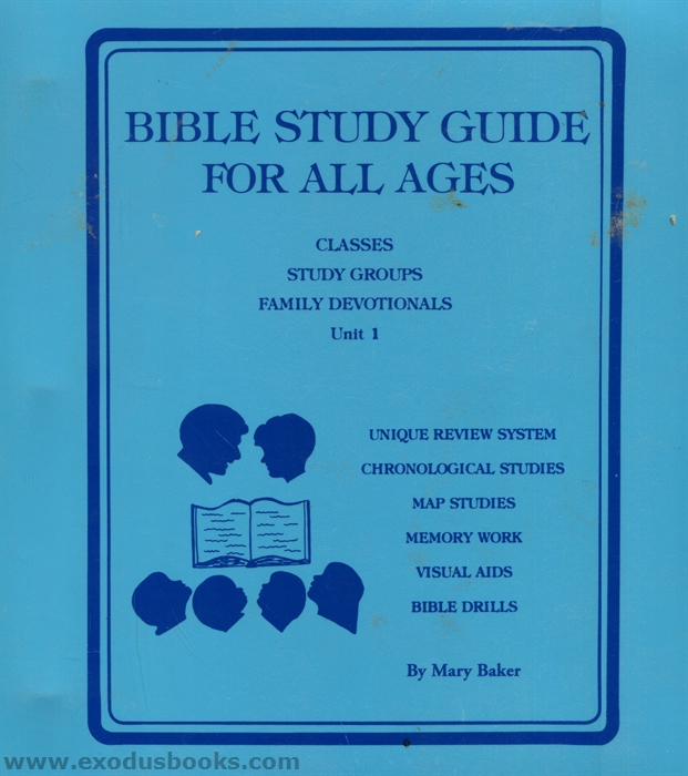 Bible Study Guide For All Ages Unit 1 Exodus Books