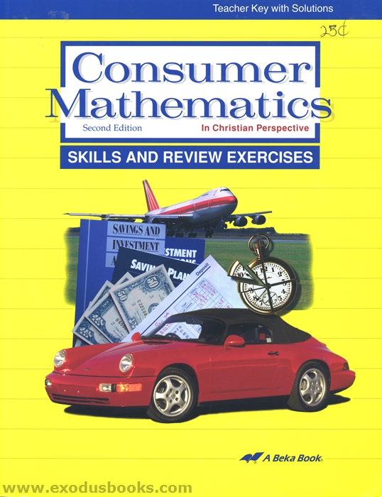 Consumer Mathematics Skills & Review Teacher Key Exodus Books